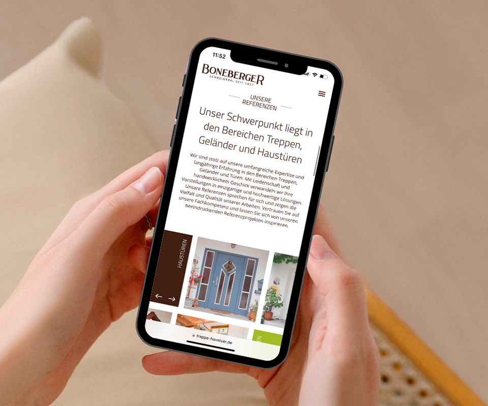 Sabath Media Werbeagentur - Boneberger Schreinerei - Referenzbild 2